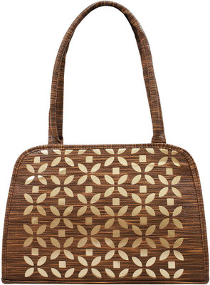 

Imagine Products Flora Cut Handbag Waterproof Shoulder Bag(Brown, 5 inch)