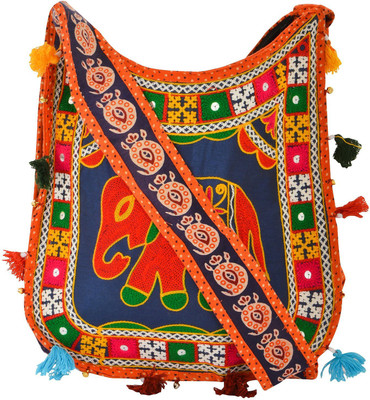 

KHATRI HANDICRAFTS 916 Shoulder Bag(Orange, 5 L)