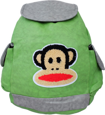 Super Drool Green Cute Monkey School Bag(Green, 5 L)