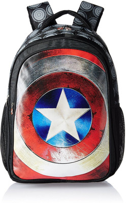 

Captain America by MBE-WDP0526 Waterproof School Bag(Black, 19 inch)