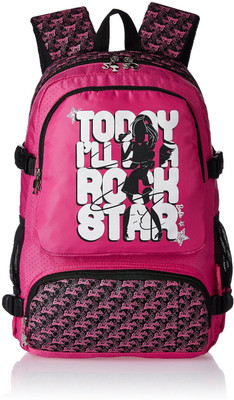 

Barbie MBE-MAT091 Waterproof School Bag(Black, Pink, 19 inch)