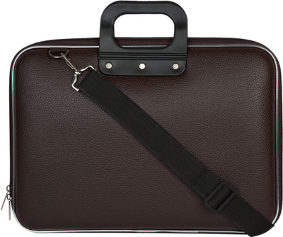 

UXPRESS Brown smart sturdy laptop bag with adjustable strap and laptop holder for boys and girls Waterproof Messenger Bag(Brown, 20 L)