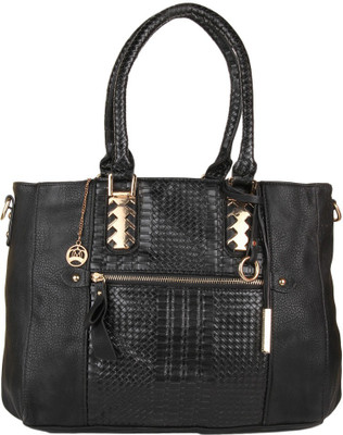 

Moedbuille Black Letherette Handbag [MBHB00034] Shoulder Bag(Black, 11 inch)