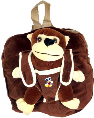 

Navigator Suredeal Soft toy monkey School Bag(Brown, 5 inch)