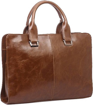

FemNmas Brown Briefcase Laptop Bag Backpack(Brown, 12 inch)