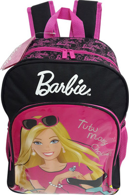 

Mattel Barbie Pink and Black Bag School Bag(Multicolor, 18 inch)