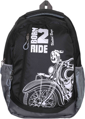 

U United Royal Rider 14 L Backpack(Black), Black;grey