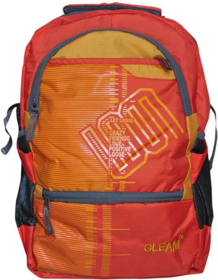 

Gleam by 2209EKK Waterproof School Bag(Yellow, 17 inch)