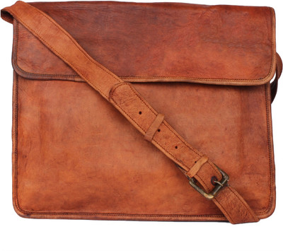 

echo LEATH110 Messenger Bag(Brown, 15 inch)