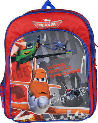 

Simba by Planes Wings Around The Globe School Bag(Red, 16 inch)