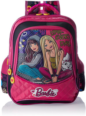 

Barbie MBE-MAT207 Waterproof School Bag(Black, 16 inch)