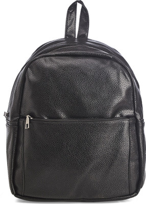 

Vero Couture Black Textured Four Pocket Backpack(Black, 15 L)