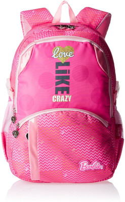 

Barbie MBE-MAT104 Waterproof School Bag(Pink, 19 inch)
