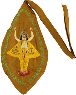 

THE HOLY MART Beed Bag (Japa Jholi) School Bag(Beige, 1 inch)