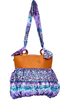 

INDRA AND SARASWATI SIST purple Colour cotton handbag Multipurpose Bag(Purple, 12 inch)