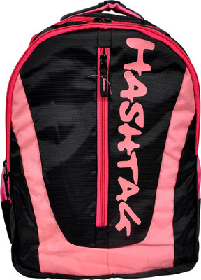 

Hashtag CB1056 Waterproof School Bag(Black, Pink, 14 L)