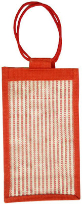 

CraftEra Comfortable Red White Jute Handheld Lunch Bag Lunch Bag(Red, 45 inch)