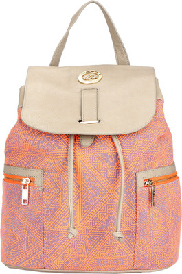 

Elle EEABH083 School Bag(Orange, Grey, 2 inch)