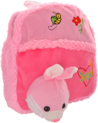 

Twisha Nursery With Rabbit Face School Bag(Pink, 5 inch)