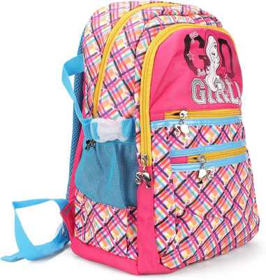 

Barbie Go Girl Bag Waterproof School Bag(Multicolor, 17 inch)