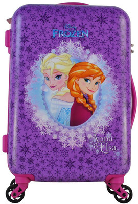 

Gamme DISNEY GAMME FROZEN ANNA AND ELSA KIDS LUGGAGE TROLLEY BAGS Waterproof Trolley(Purple, 20 inch)