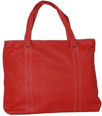 

Kuero Red Tote handbag Shoulder Bag(Red, 15 inch)