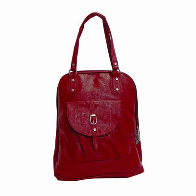 

Estoss Medium PU Casual Backpack Backpack(Maroon, 10 L)