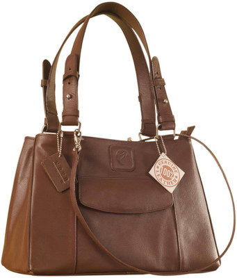 

eZeeBags Maya Collection Ya824v1 Leather Handbags Dark, Tall & Handsome. School Bag(Brown, 1 L)