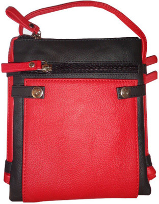 

Kan Neck Pouch(Black), Black;red