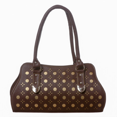 

Redtree Solid Brown Synthetic Faux Leather Ladies Shoulder Handbag Waterproof School Bag(Brown, 15 inch)