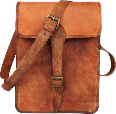 

echo LEATH123 Messenger Bag(Brown, 15 inch)