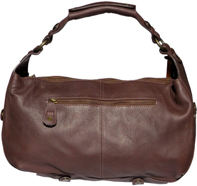 

Bhoomija Leather Hand Bag Multipurpose Bag(Brown, 10 inch)