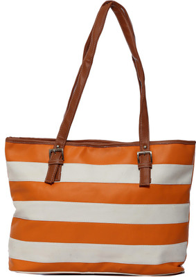 

Raeen Plus ZebraTote-Orange&White Waterproof Shoulder Bag(Orange, White, 5 L)