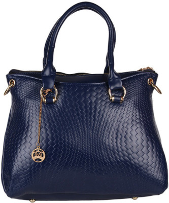 

Moedbuille Navy Blue Letherette Handbag [MBHB00047] School Bag(Blue, 10 inch)