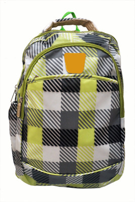 

NoVowels Ankur Polyster Liters School College bags Checks Design 35 L Backpack(Multicolor)