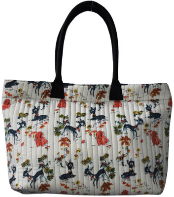 

HVE Hve Printed Shoulder Bag Shoulder Bag(White, 5 L)