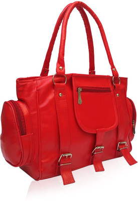 

Deal Especial Deal Especial Red Big Fancy Shopping Women's Kity Handbags Shoulder Leather Bag Ladies Girl Tote Purse Gift Sale Waterproof School Bag(Red, 3 L)