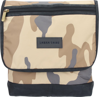 

Urban Tribe Men Casual Brown Polyester, PU Sling Bag