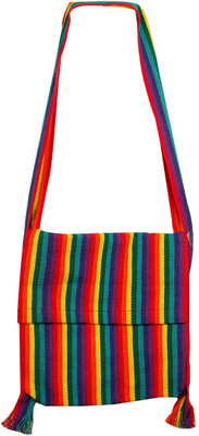 

Beautiful Minds Handwoven Cotton Zola Bag Messenger Bag(Multicolor, 12 inch)