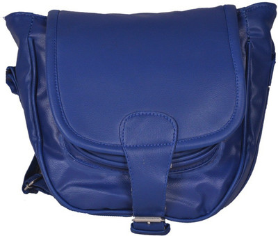 

Rapidcostore Women Casual Blue PU Sling Bag