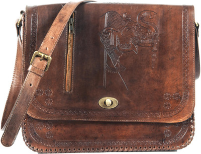

ENCRAFTER Vakra Sling Bag(Brown, 7 L)