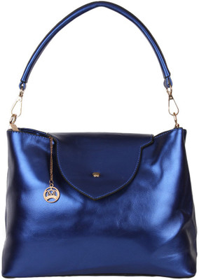 

Moedbuille Blue Letherette Handbag [MBHB00033] School Bag(Blue, 10 inch)