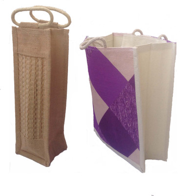 

PIK Combo Pack Multipurpose Bag(Purple, Camel, 5 L)