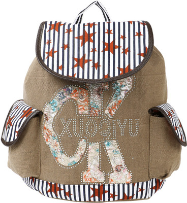 

Coash Star Backpack(Brown, White, 15 inch)