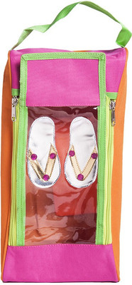 

Lill Pumpkins Pink Orange Slippers Shoe Pouches Waterproof Backpack(Pink, 14 inch)