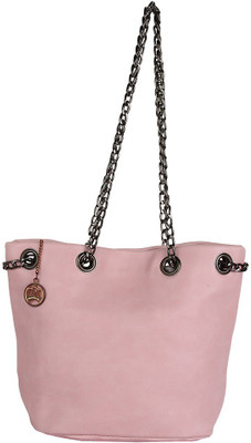 

Moedbuille Pink Polyurethane (PU) Handbag School Bag(Pink, 8 inch)
