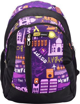

Yark Yark Cool Print Light Weight 26 Litres Junior Kids For Boys/Girls Backpack Y4708(5-8 years age) Waterproof School Bag(Purple, 26 L)