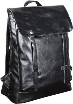

FemNmas Leather Men Black BackPack Backpack(Multicolor, 12 inch)