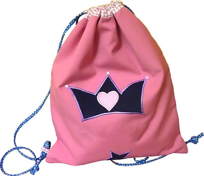 Little Pipal Princess Junior Drawstring Bag Pink Backpack(Pink, 18 inch)