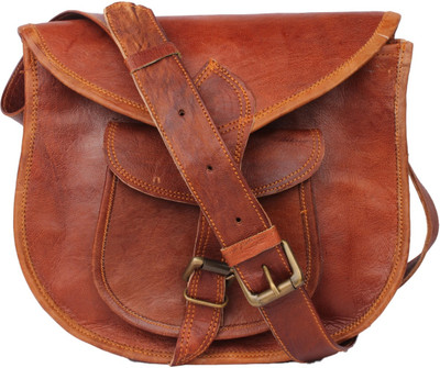 

echo Leather Got Messenger Bag(Brown, 15 inch)